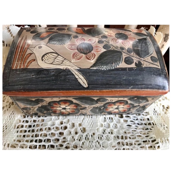 Jewelry Box Keepsake Box Vintage Pottery - Picture 2 of 11